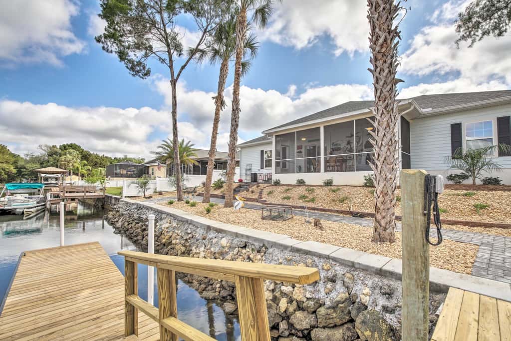 Canal-Front Home w/ Boat Dock in Crystal River
