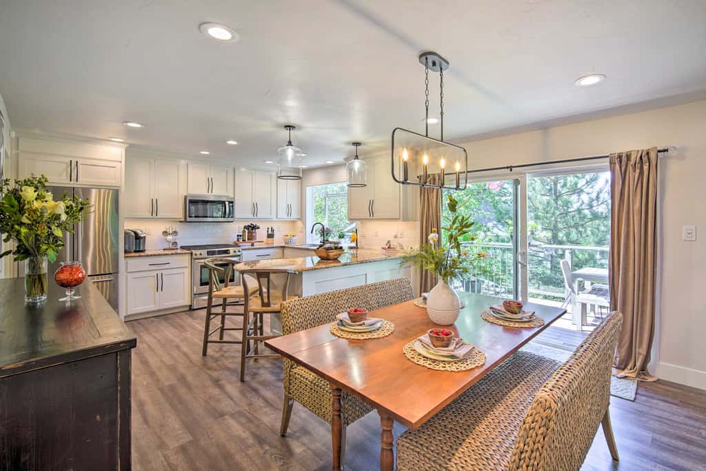 Chic Lake House w/ Furnished Deck & Hot Tub!
