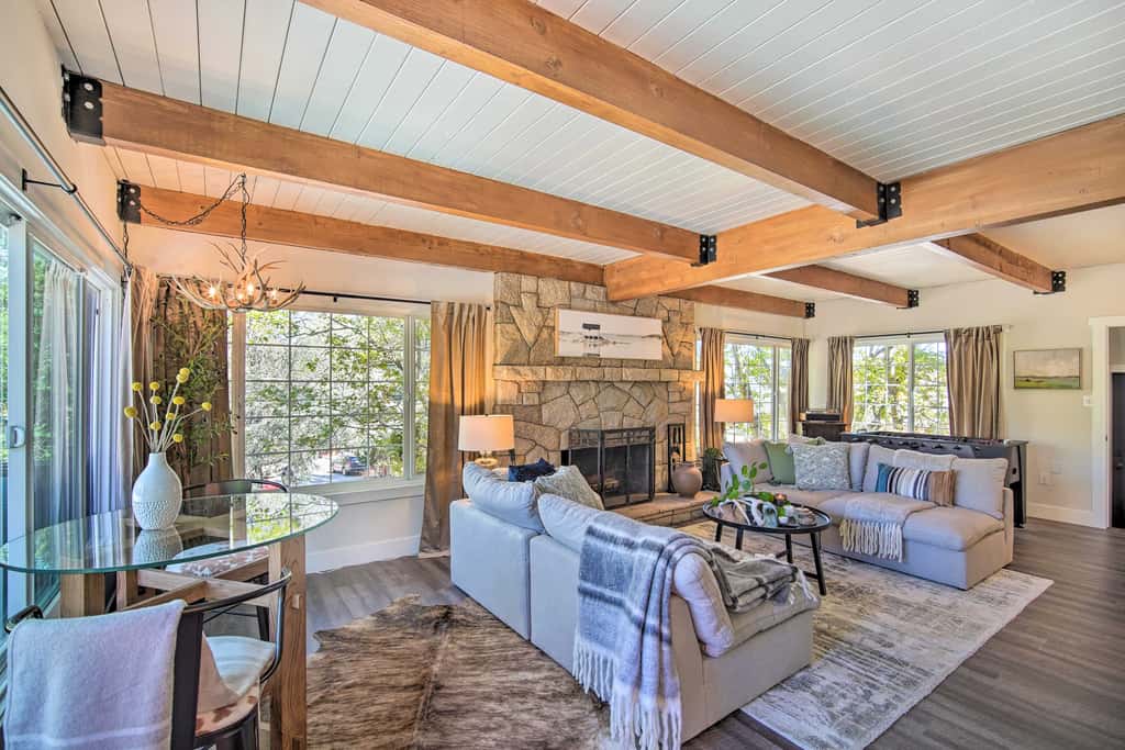 Chic Lake House w/ Furnished Deck & Hot Tub!