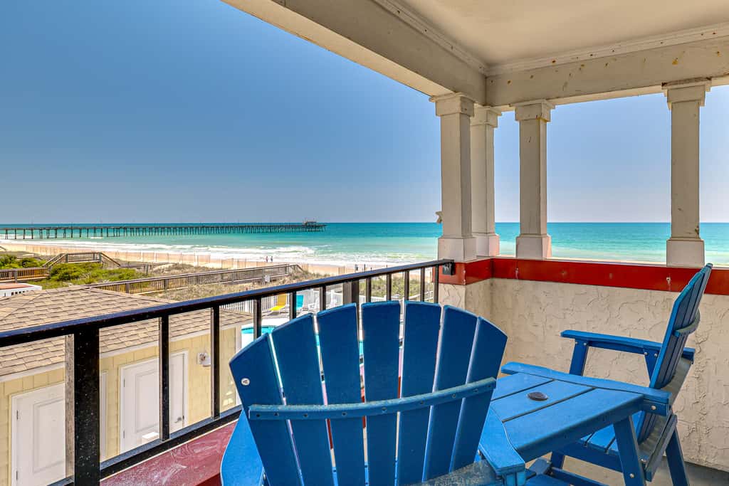 Ocean Views + Resort Pool! N Topsail Beach Condo