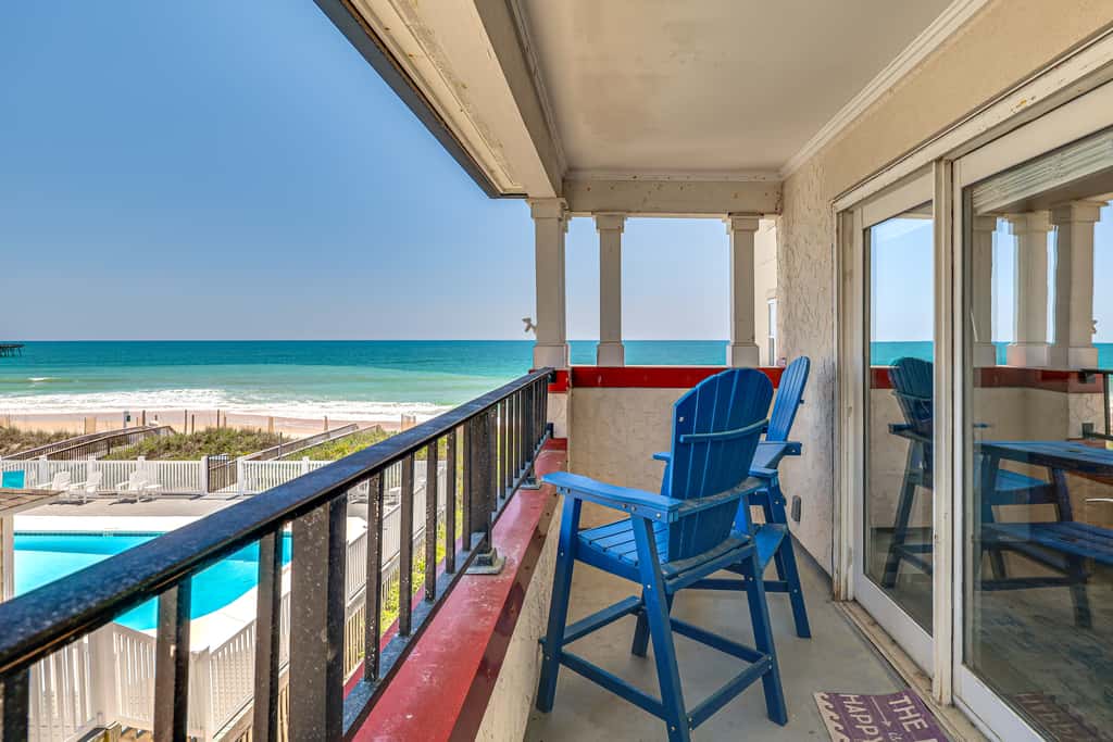 Ocean Views + Resort Pool! N Topsail Beach Condo