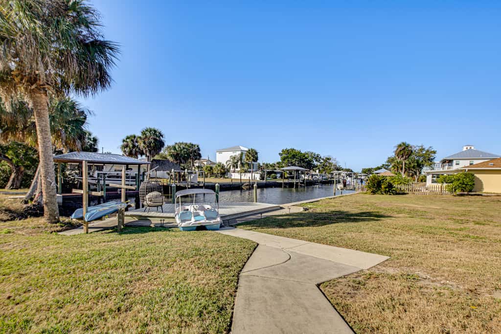 Waterfront Home on Canal w/ Dock & Pedal Boat!