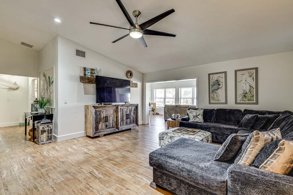 Waterfront Home on Canal w/ Dock & Pedal Boat!