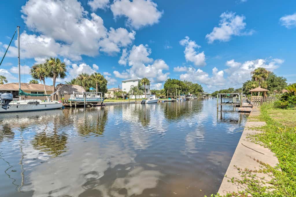 Waterfront Home on Canal w/ Dock & Pedal Boat!