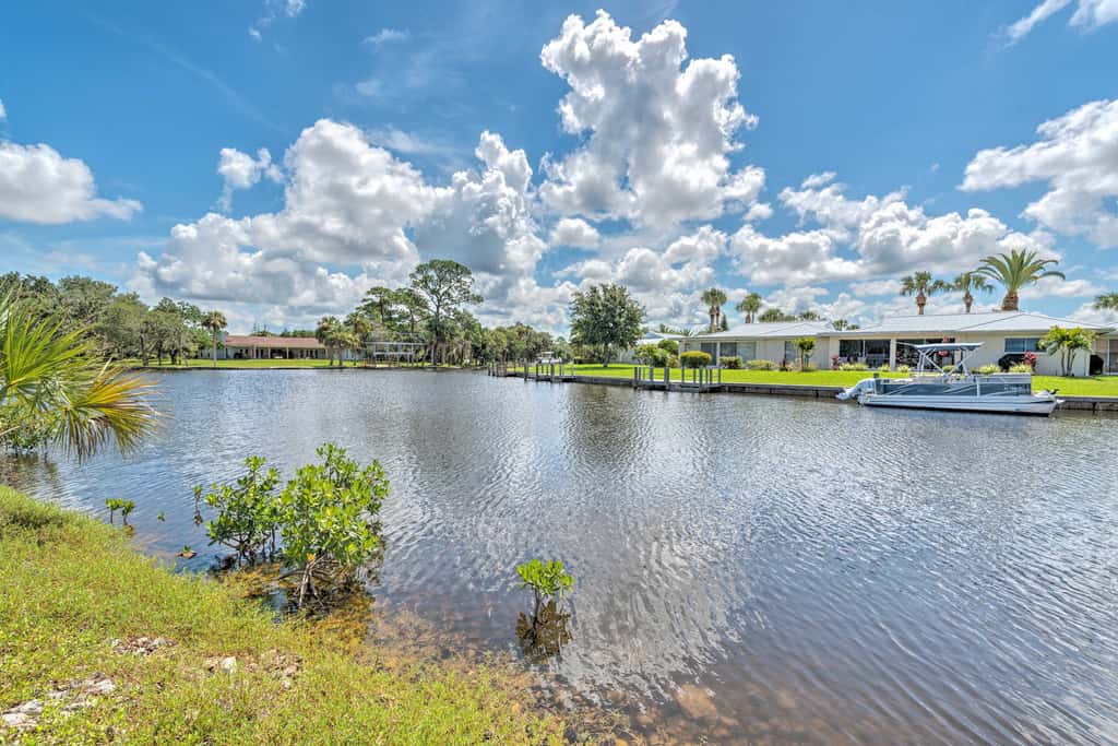 Waterfront Home on Canal w/ Dock & Pedal Boat!