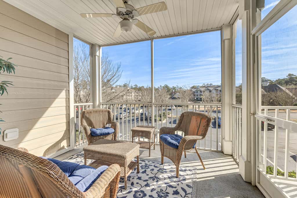 Pool & Private Balcony! Crow Creek Golf Club Condo