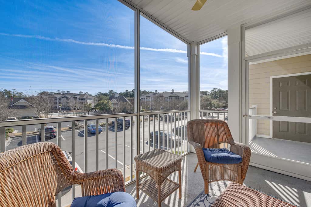 Pool & Private Balcony! Crow Creek Golf Club Condo