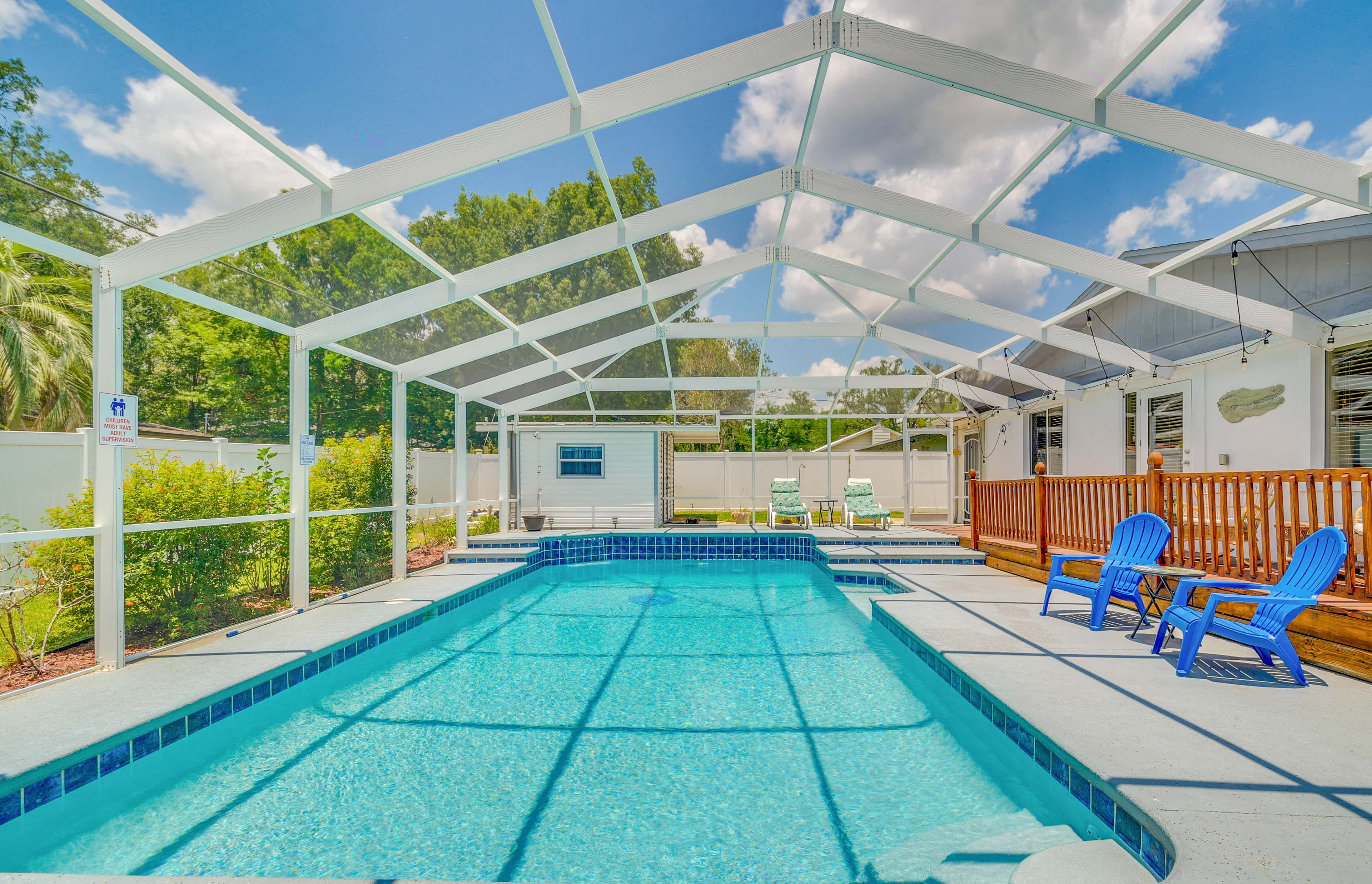 Ocala Retreat w/ Pool, Grill & Yard - Pets Welcome