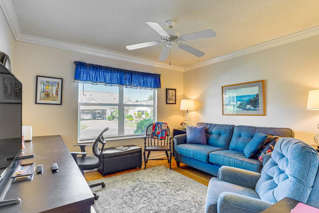 Walk to Golf & Pool: Pet-Friendly Villages Home