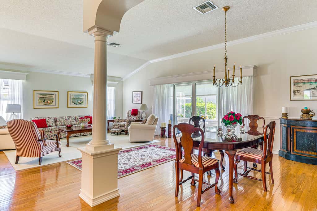 Walk to Golf & Pool: Pet-Friendly Villages Home