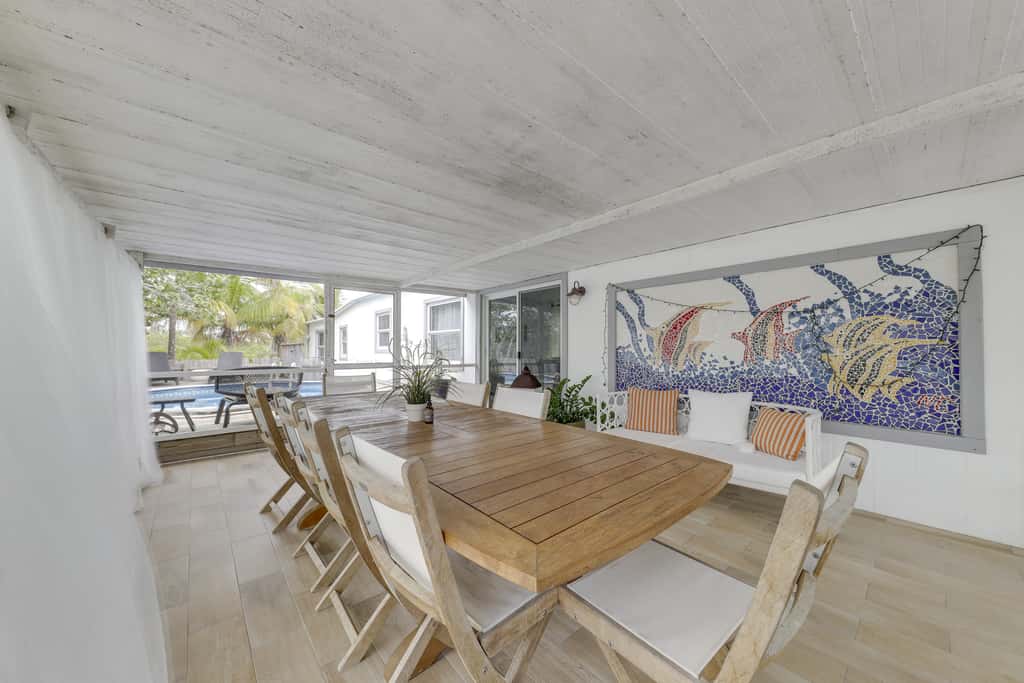 Lanai, Pool & Patios: Waterfront Home in Tavernier