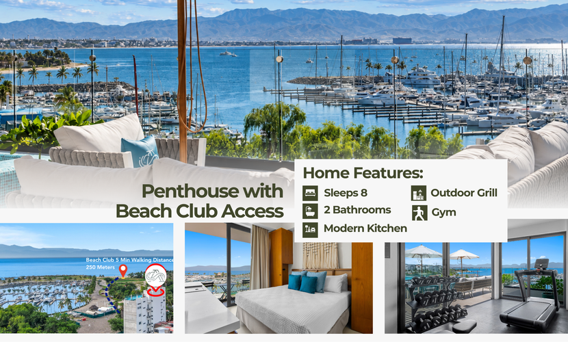 Marina View Condo with Rooftop Pool & Beach Club Access – Sleeps 8