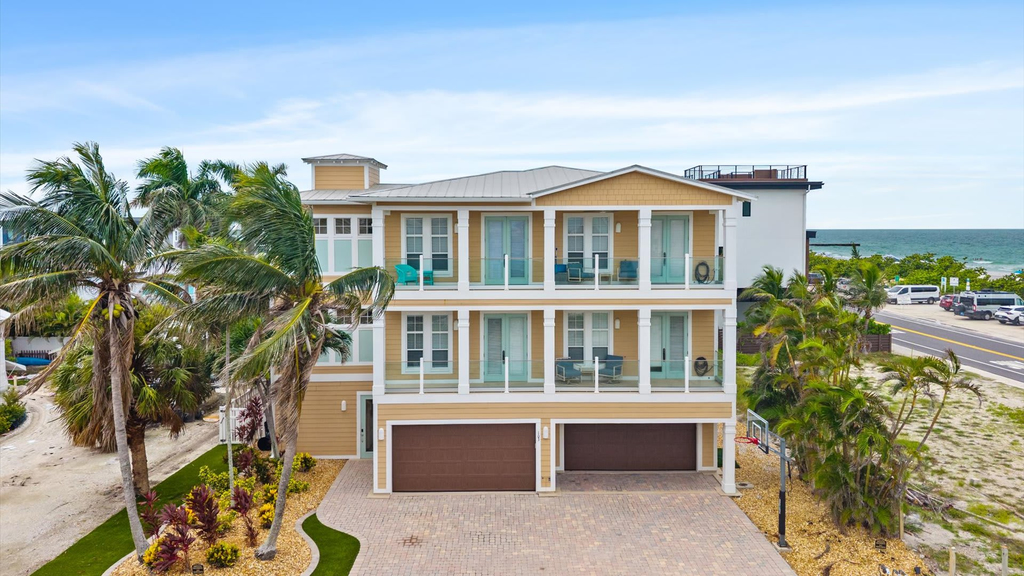 Beachview balconies with pool, steps from the beach