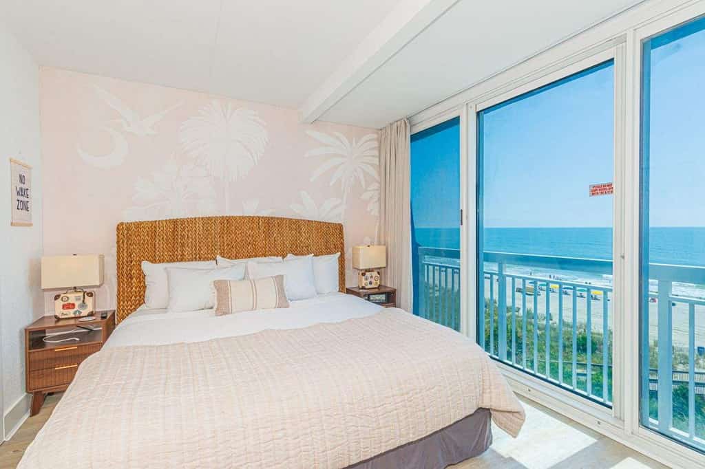 Welcome to Yachtsman 601, a beautifully decorated 6th-floor oceanfront condo where modern coastal style, incredible Atlantic Ocean views, and one of Myrtle Beach's best locations come together to create the perfect beach getaway. Located in the iconic Yachtsman Resort South Tower, this thoughtfully designed 1-bedroom retreat comfortably accommodates up to 6 guests and places you just steps from the Myrtle Beach Boardwalk, Pier 14, the SkyWheel, shopping, dining, and endless entertainment.
