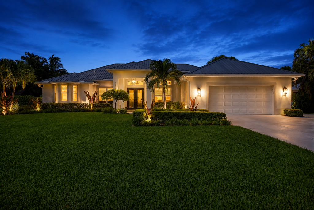 Spacious home with private pool and patio