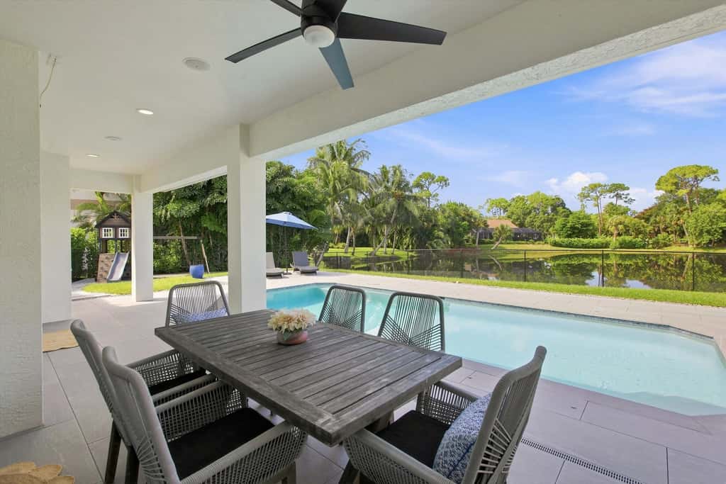 Spacious home with private pool and patio