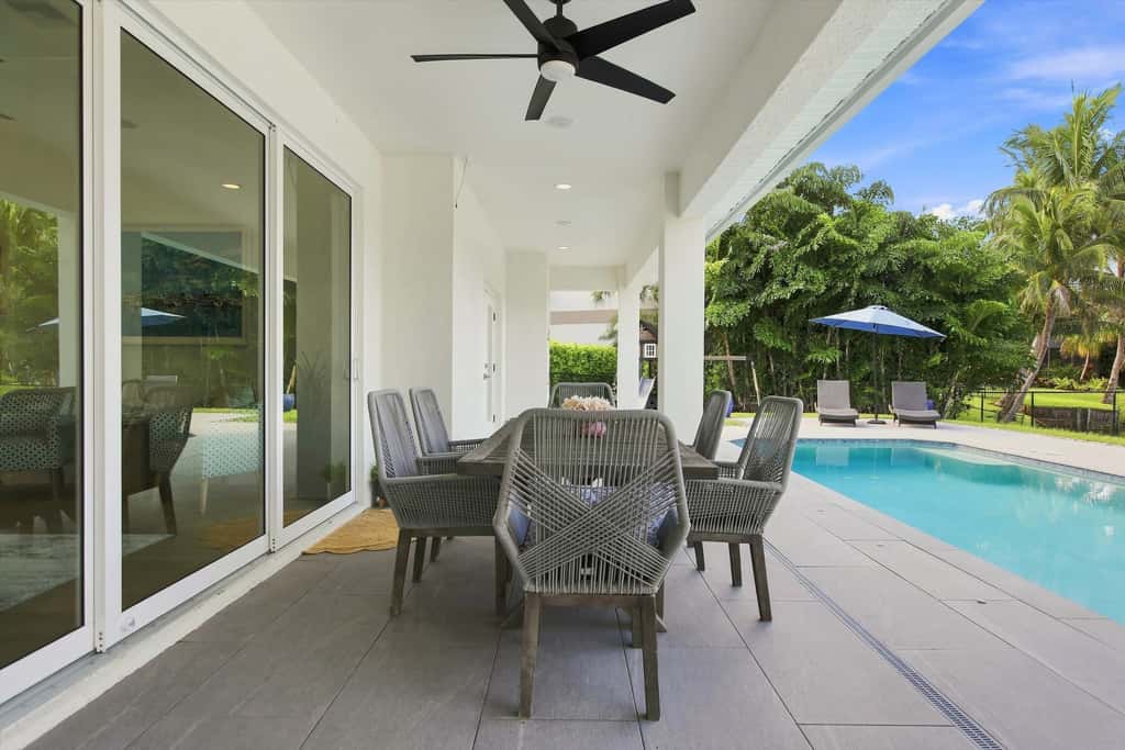 Spacious home with private pool and patio