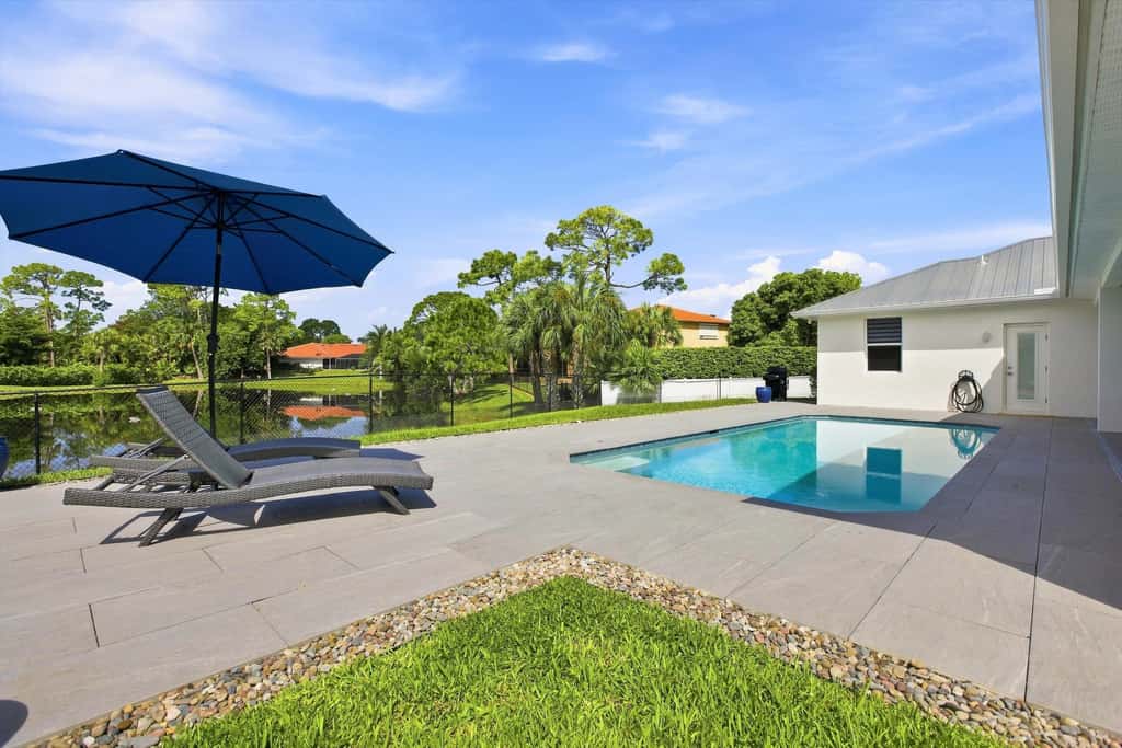 Spacious home with private pool and patio