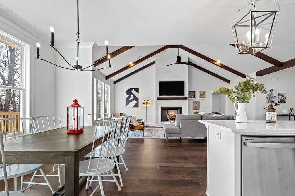 Home with a fireplace, deck, washer/dryer, central AC - golf nearby