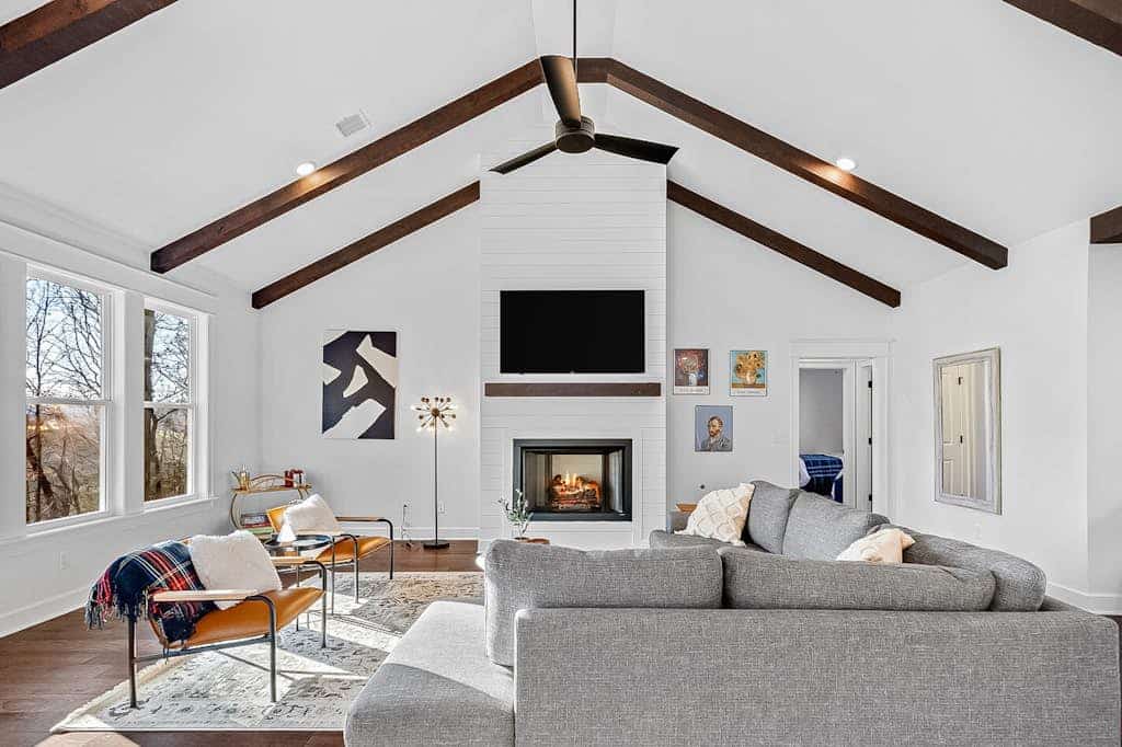 Home with a fireplace, deck, washer/dryer, central AC - golf nearby