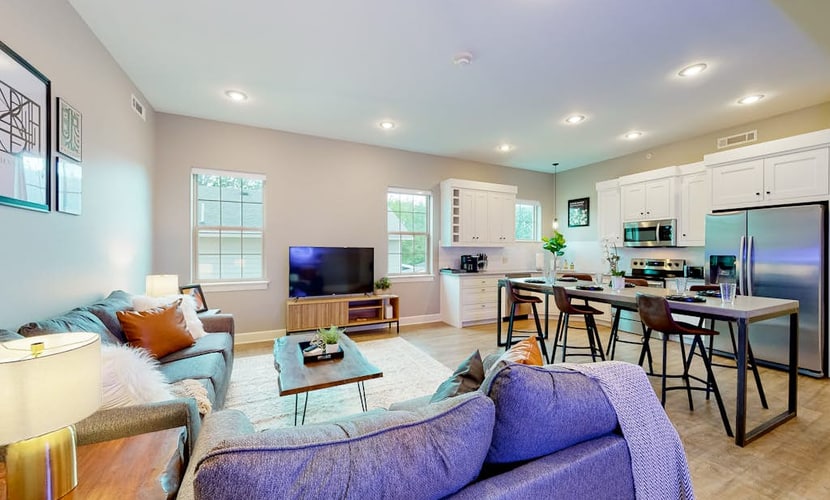 Downtown Bentonville Condo | Secure Bike Storage