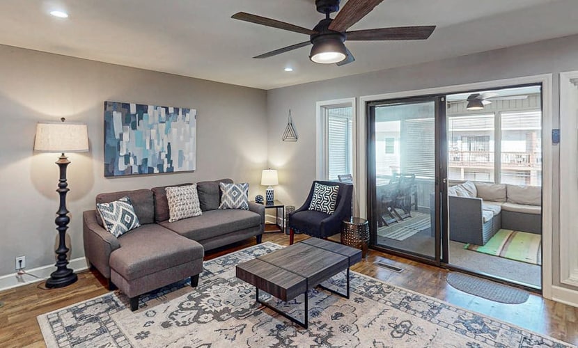 Cozy Townhouse with a Covered Deck, Smart TVs, and Golf Nearby