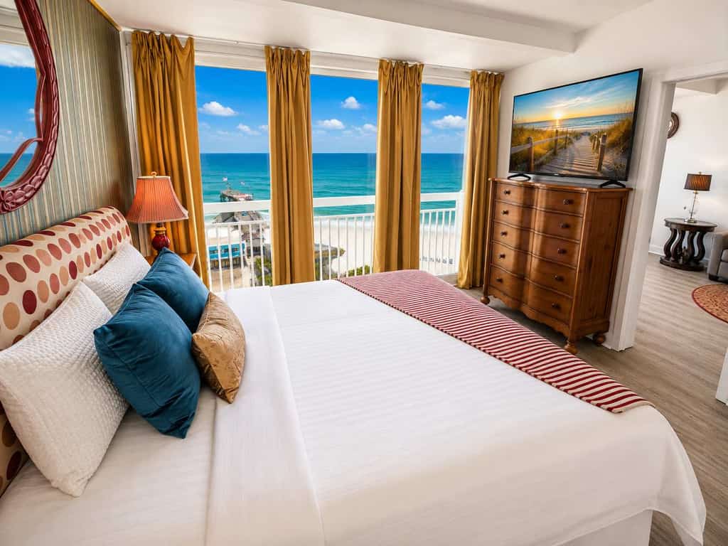 Welcome to Yachtsman 1001, a unique 10th-floor oceanfront condo at Yachtsman Resort, located in the heart of Myrtle Beach. With incredible Atlantic Ocean views, a fun circus-themed design, and a prime location, this one-of-a-kind retreat is the perfect place for a memorable beach getaway.