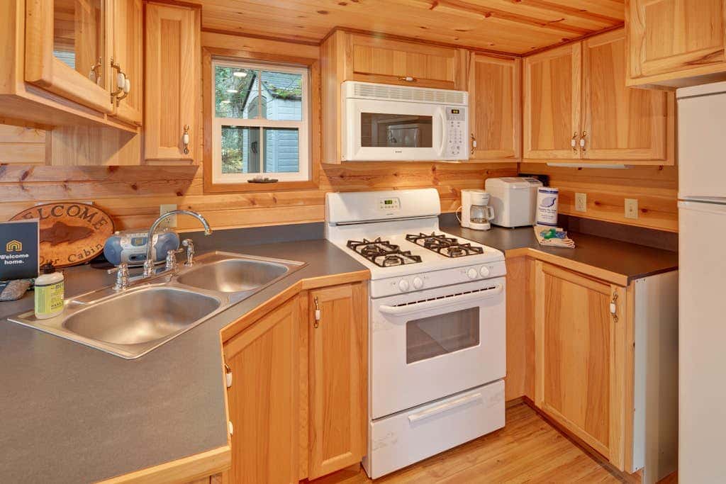 Cozy 1BR Waterfront Cabin with Mountain Views