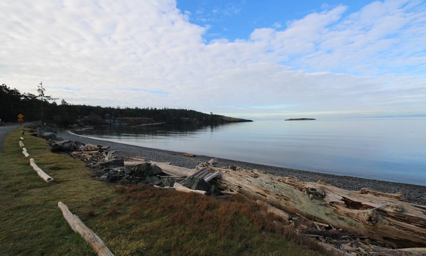 Lopez Island Agate Beach Waterfront Home