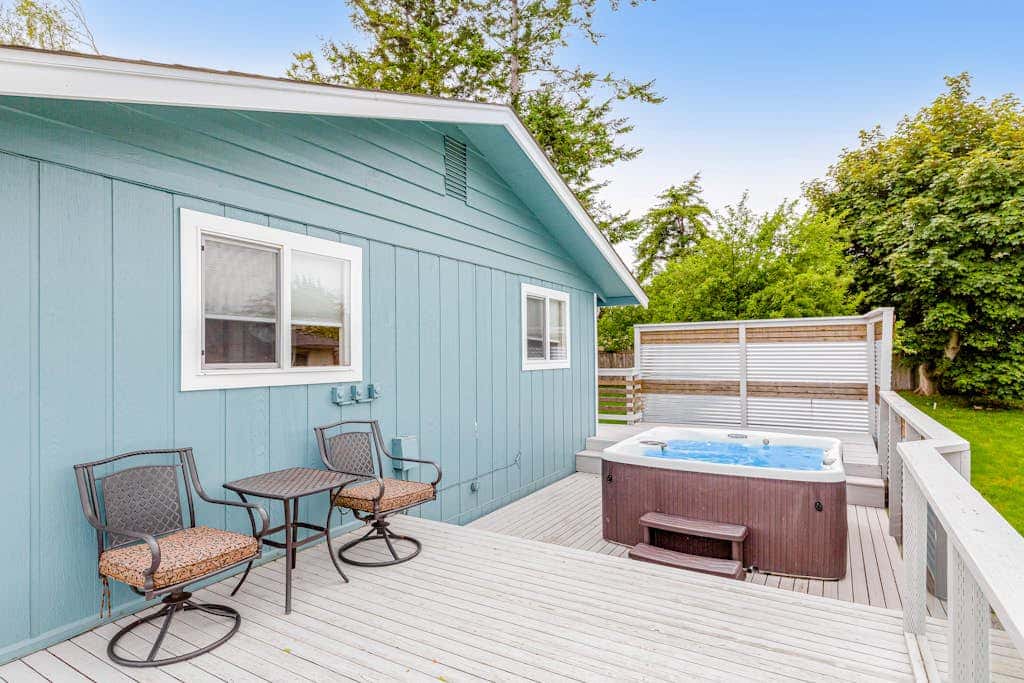 Scenic 3BR Oak Harbor Home | Hot Tub | Water Views