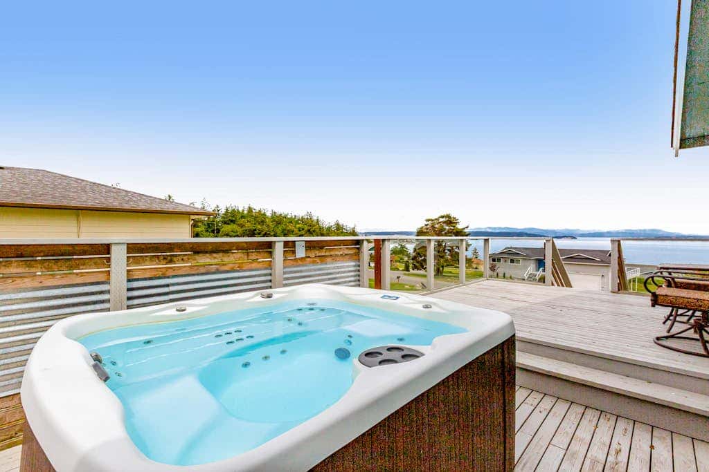 Scenic 3BR Oak Harbor Home | Hot Tub | Water Views