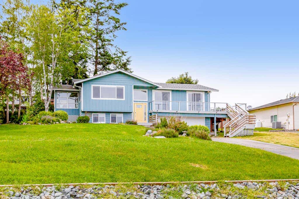 Scenic 3BR Oak Harbor Home | Hot Tub | Water Views