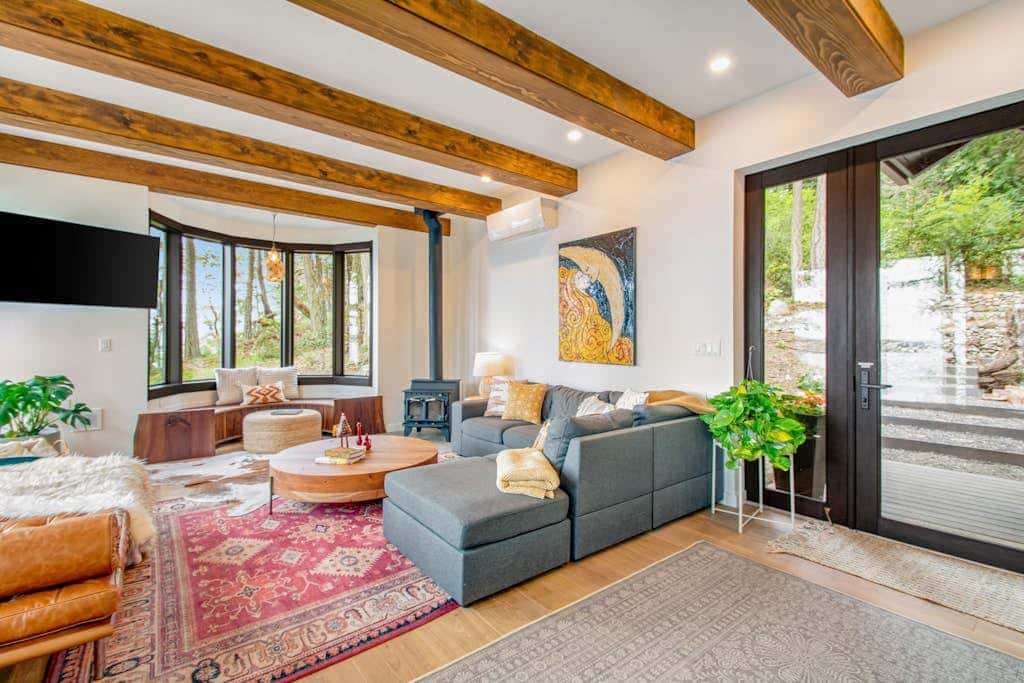 Stylish Waterfront Oasis with Hot Tub, Fiber Optic Internet, and Entertainer's Deck