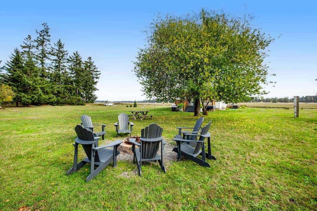 Scenic Mountain View Retreat with Fireplace and Pet Friendly Garden in Coupeville