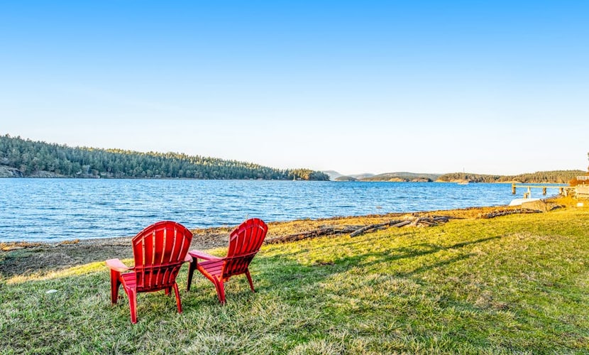 Lopez Island Mud Bay Waterfront home