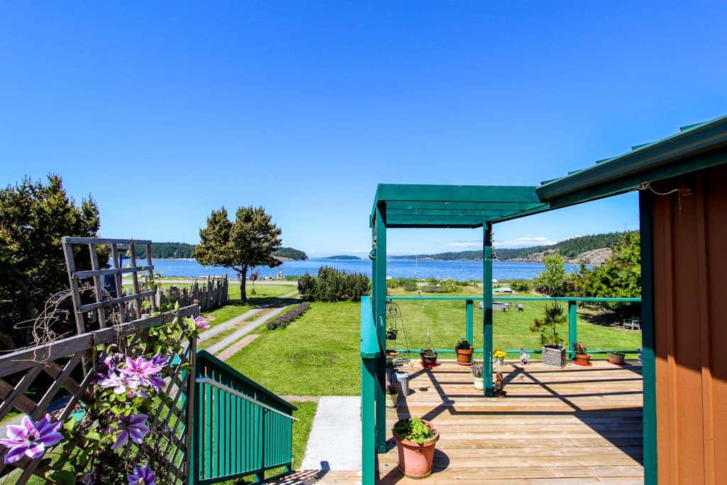 Private Waterfront Retreat with Ocean Views and Sauna on Lopez Island