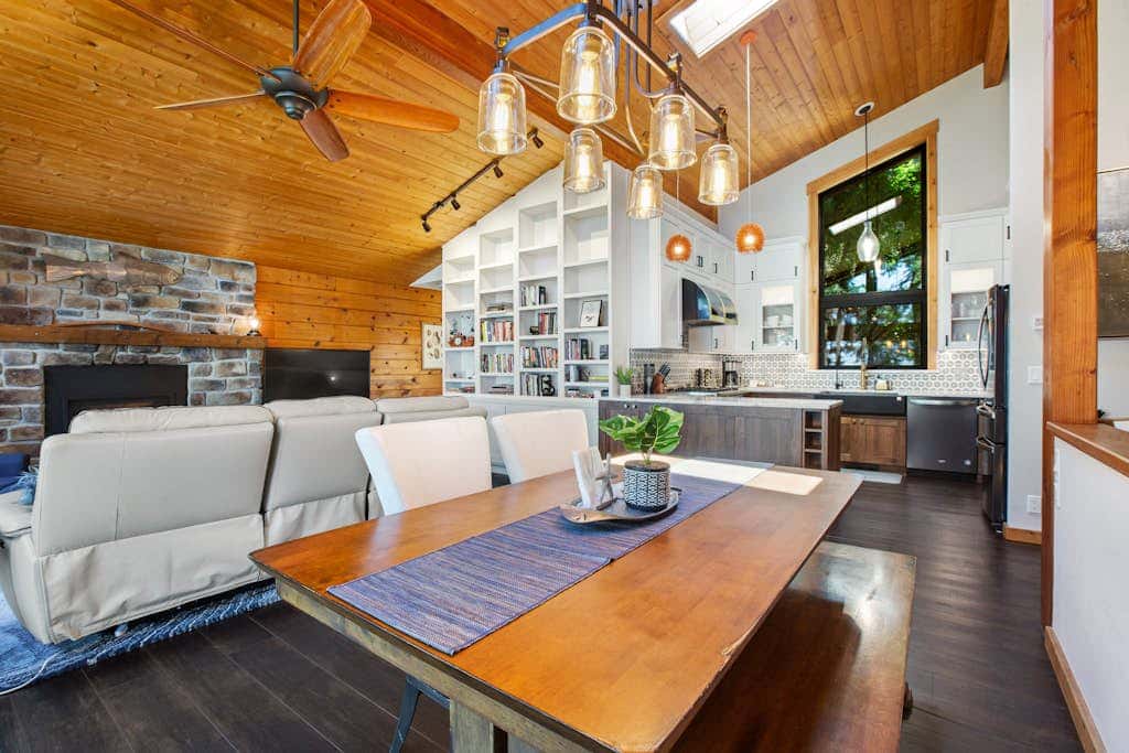 Scenic Waterfront Home with Hot Tub and Three Unique Living Spaces