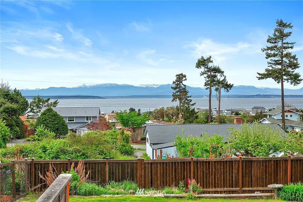 Coastal Coupeville Retreat with Water Views, Deck and Private Yard - Dogs Welcomed!