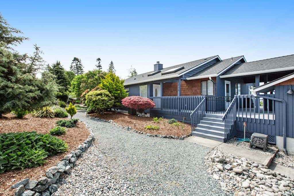 Coastal Coupeville Retreat with Water Views, Deck and Private Yard - Dogs Welcomed!