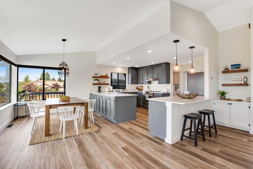Coastal Coupeville Retreat with Water Views, Deck and Private Yard - Dogs Welcomed!