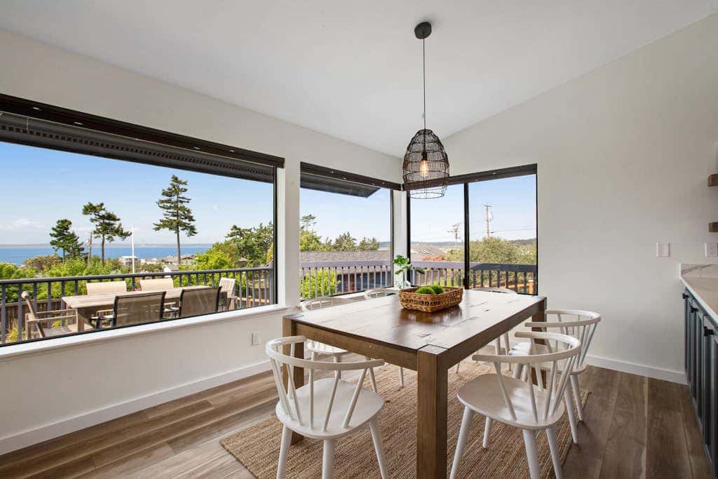 Coastal Coupeville Retreat with Water Views, Deck and Private Yard - Dogs Welcomed!