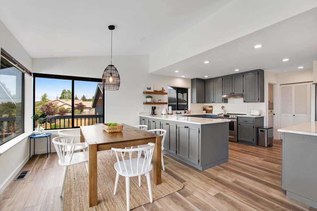 Coastal Coupeville Retreat with Water Views, Deck and Private Yard - Dogs Welcomed!