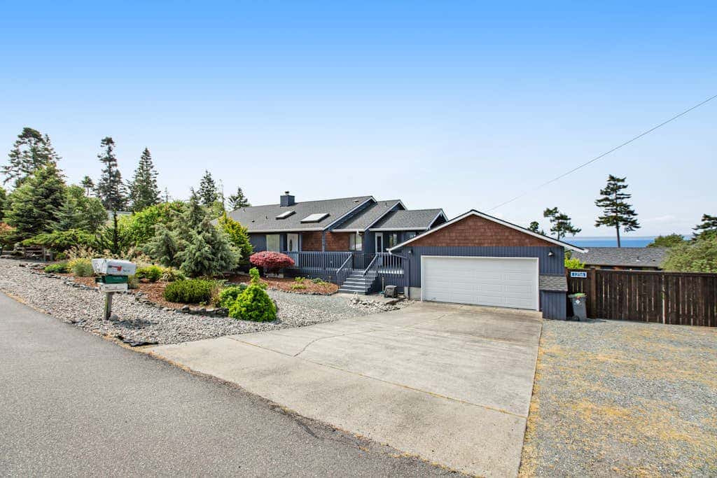 Coastal Coupeville Retreat with Water Views, Deck and Private Yard - Dogs Welcomed!