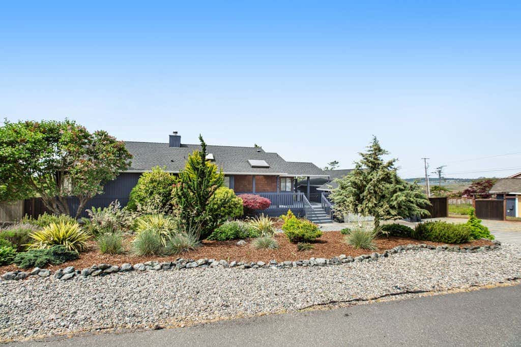 Coastal Coupeville Retreat with Water Views, Deck and Private Yard - Dogs Welcomed!