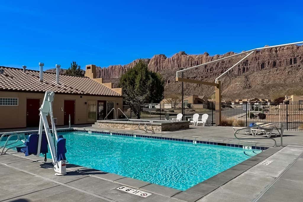 Spacious Moab Townhouse with Seasonal Pool and Hot Tub - Views and Hiking Nearby