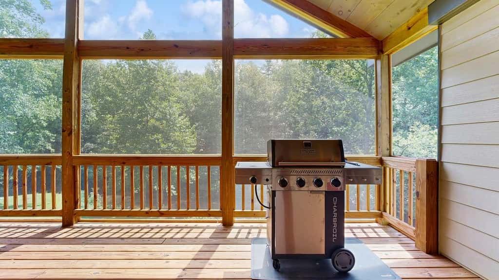 Cozy Creekside Retreat with Screened Porch & Outdoor Grill