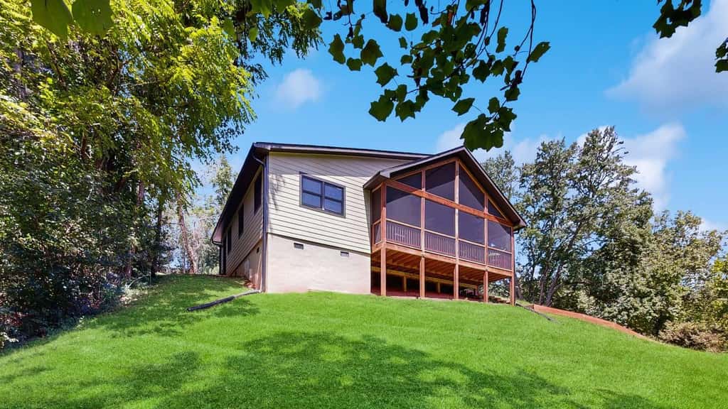 Cozy Creekside Retreat with Screened Porch & Outdoor Grill