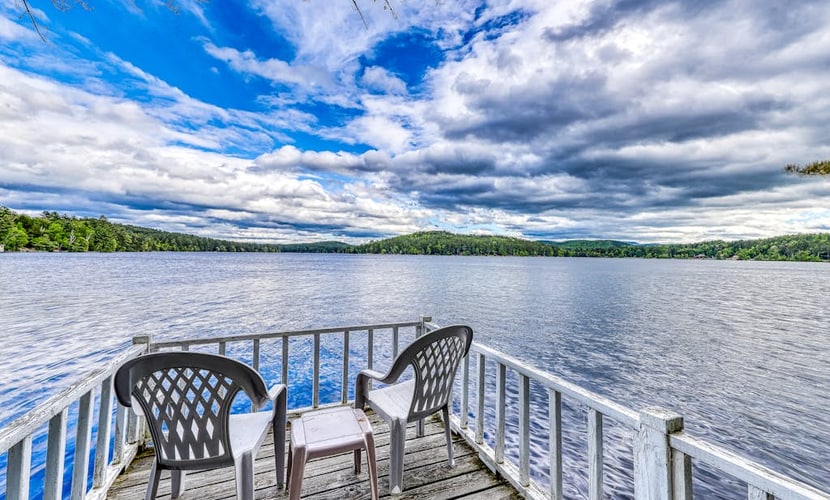 Lakefront Cottage with Screened Gazebo, Dock, and Two Acres of Space