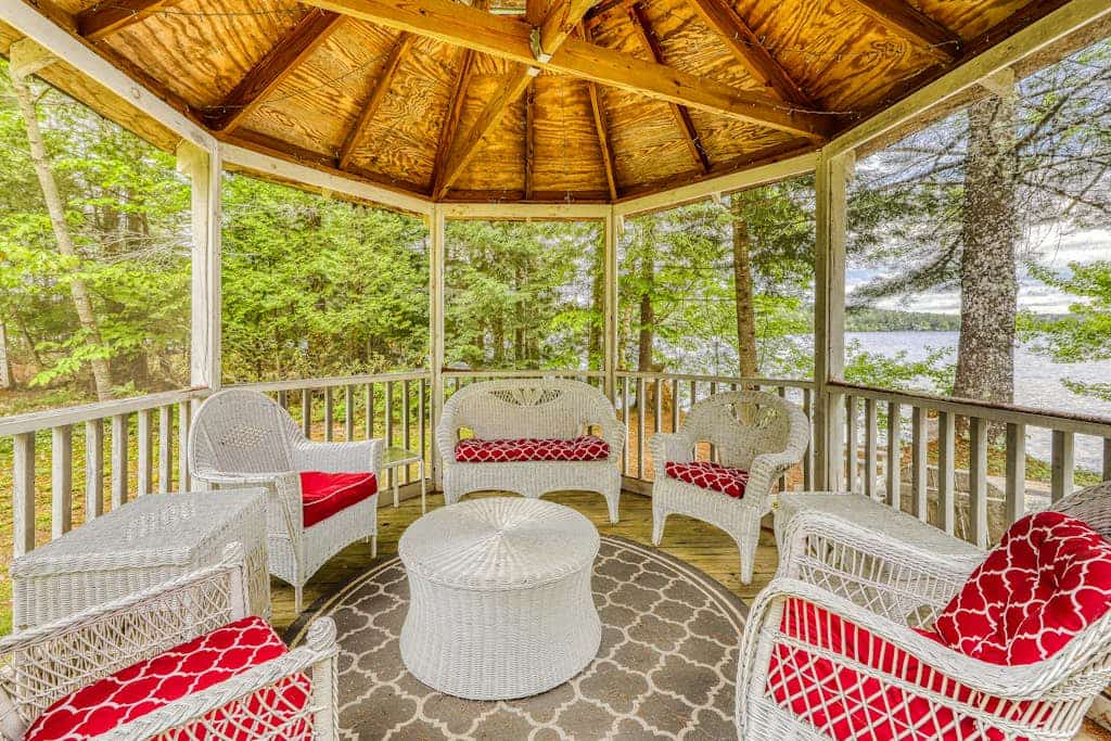 Lakefront Cottage with Screened Gazebo, Dock, and Two Acres of Space
