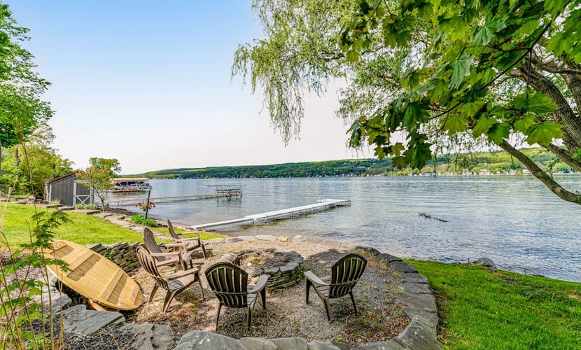 Lakefront gem with game room and dock - the house that almost floated away